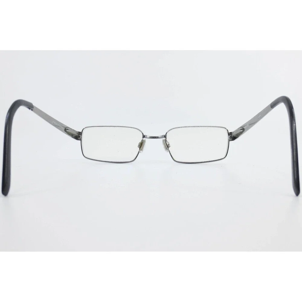 Lacoste LA12023 GU Gunmetal Grey Rectangular Metal Eyeglass Frames 51-19-140